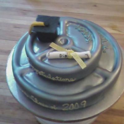 Graduation Cake For A Weight Lifter