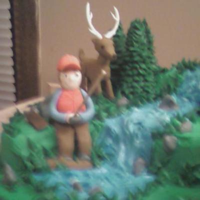 Hunting Fishing Cake