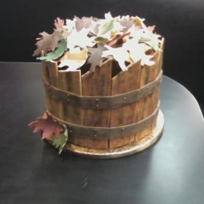 Fall Leaves In A Basket