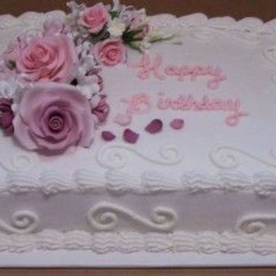 Rose B-Day Cake
