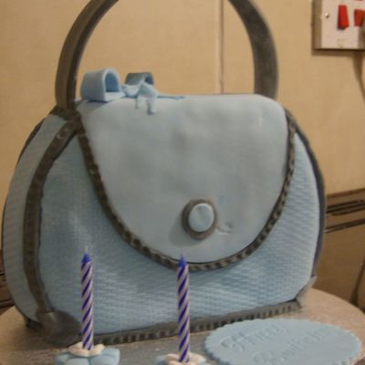 Blue Hand Bag