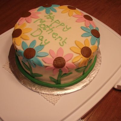 Mother's Day Flower Cake