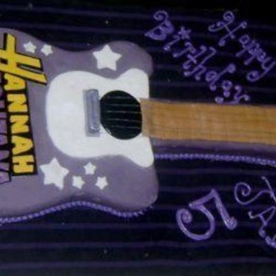 Hannah Montana Guitar Birthday Cake