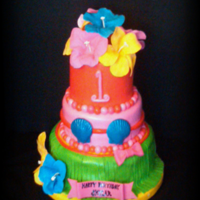 Luau 1St Birthday Cake