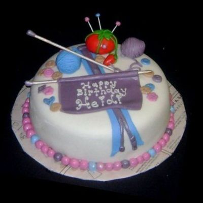 Knitting And Sewing Cake