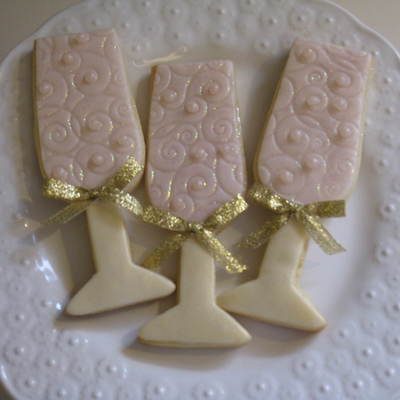 Champagne Glass Cookies
