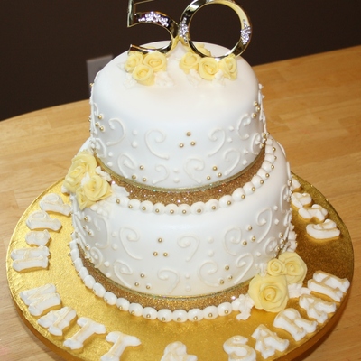 50Th Anniversary Cake