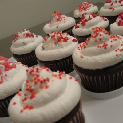 Sprinkled Valentine's Cupcakes