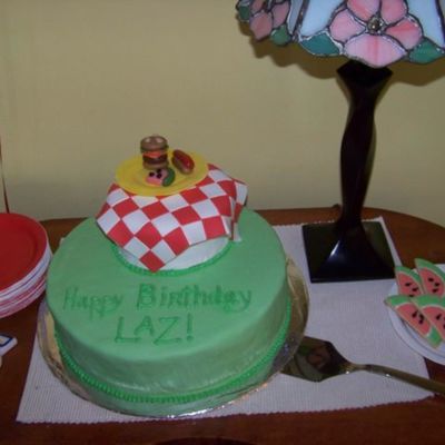 Picnic Birthday Cake