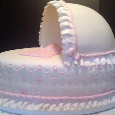 Baby Shower Bassinet Cake