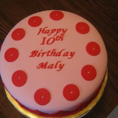Maly's 10Th Birthday Cake