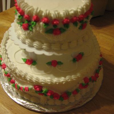 2 Layer Stacked Cake