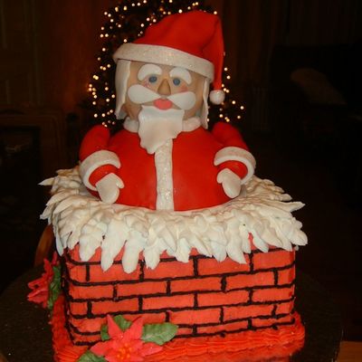 Santa In Chimney