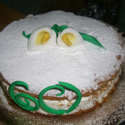 Ricotta And Pera Cake With Calla