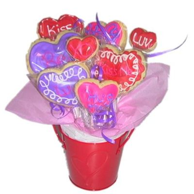 Valentine's Day Cookie Bouquet