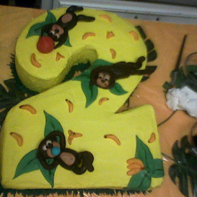 Monkey Birthday Cake