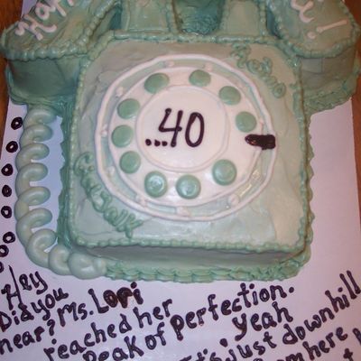 Old Phone Cake
