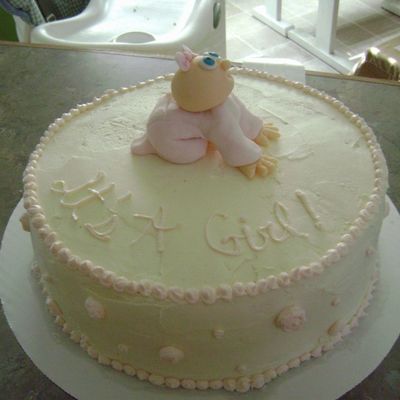 Baby Girl Shower Cake