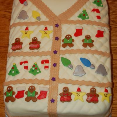 Christmas Sweater Cake