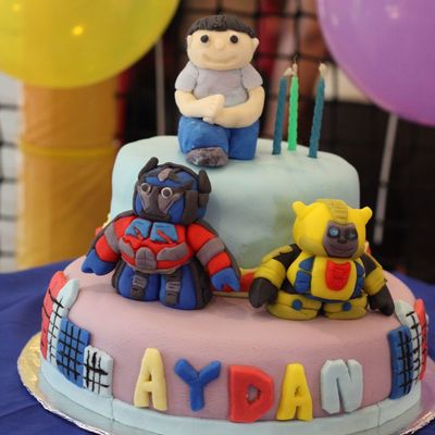 Transformers Birthday Cake