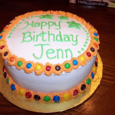 Happy Birthday M&m Cake