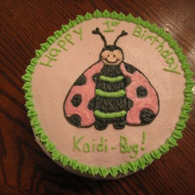 Ladybug Smash Cake