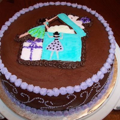 Bridal Shower Chocolate Buttercream Transfer