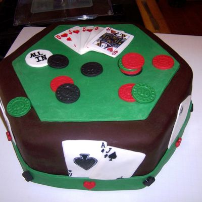 Groom's Poker Cake