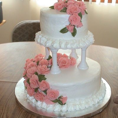 Course 3 Fondant Roses Cake