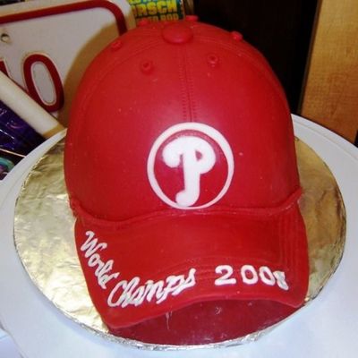 Philadelphia Phillies Baseball Cap Cake