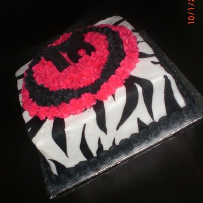 Sweet 16 Sassy Zebra Print