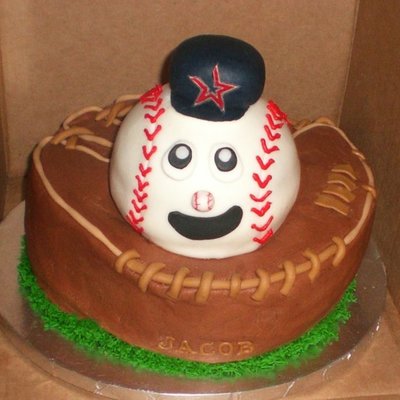 Astros Baseball & Glove