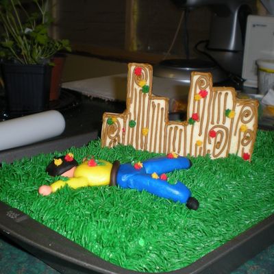 Paintball Theme Cake And Cookies