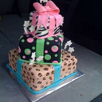 Animal Print Stacked Gifts