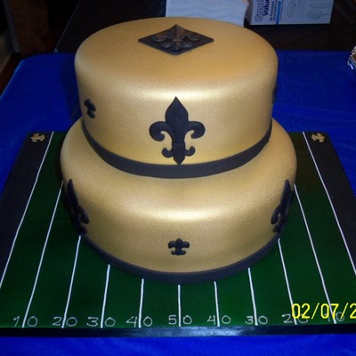 New Orleans Saints Cake