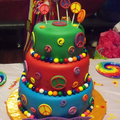 Peace Sign Cake