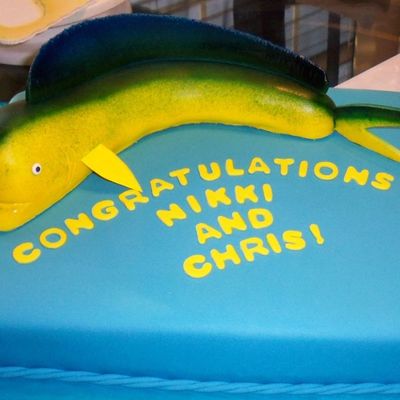 Blue Dolphin Cake