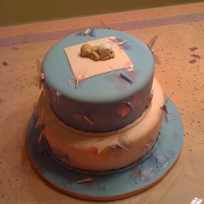 Butterfly Baby Shower Cake
