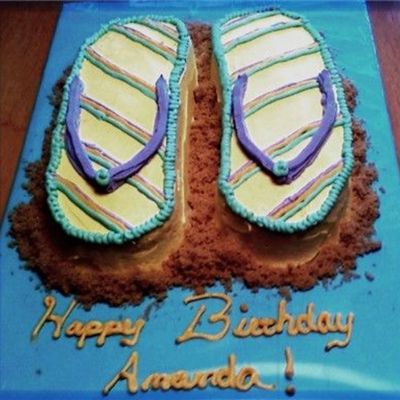 My First Flip Flop Cake