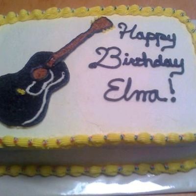 Guitar Picture Cake