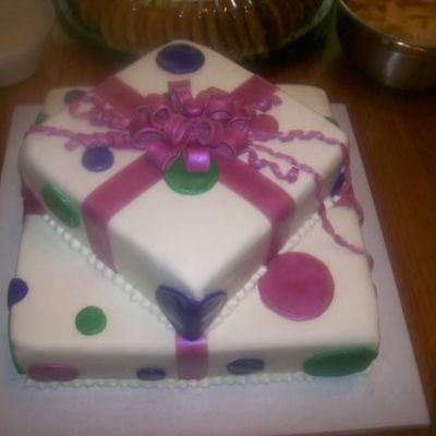 View 2 Of Present Cake