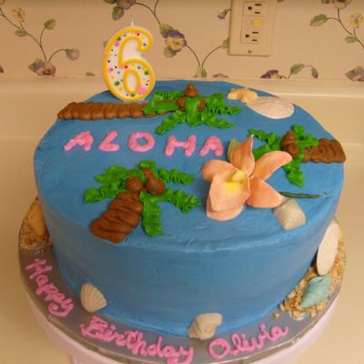 Aloha Luau Birthday Cake
