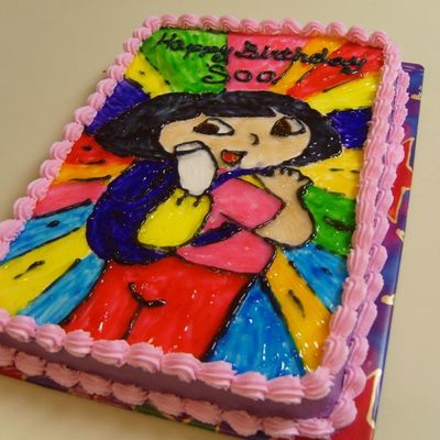 Dora Birthday Cake