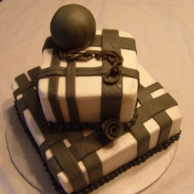 Ball And Chain Groom's Cake