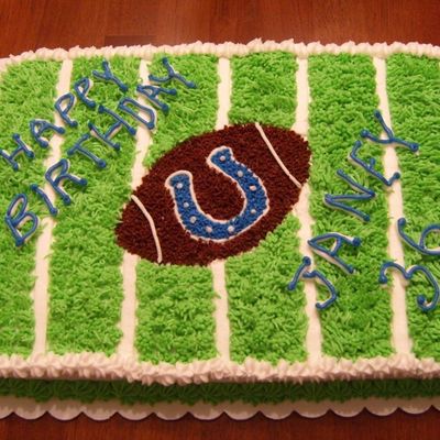 Colts Birthday Sheet Cake