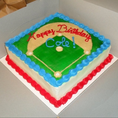 Baseball Field Cake