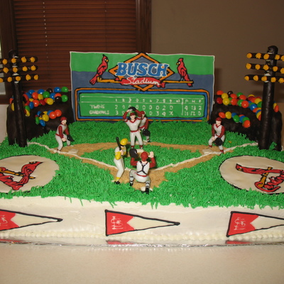 St. Louis Cardinals Birthday Cake