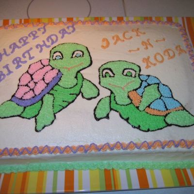 Birthday Cake For Boy / Girl Twins