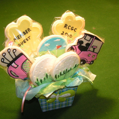 Golf Theme Cookie Bouquet