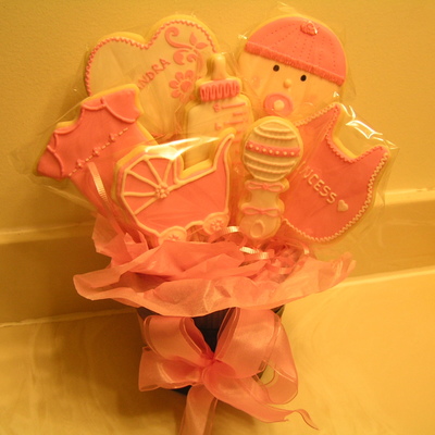 Baby Girl Cookie Bouquet